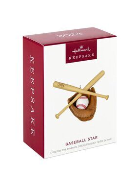 Hallmark Keepsake Christmas Ornament 2024 Baseball Gift Coach Player Glove Bat